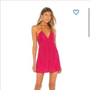 REVOLVE HALTER SHIFT MINI DRESS